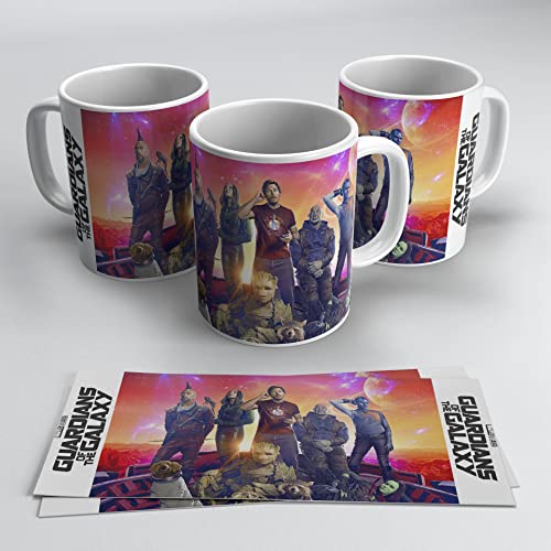 newseny Guardians of the Galaxy 3 Tasse - Geschenk für Marvel Guardians of the Galaxy Fans | Keramik 350 ml (Doppelname) von newseny