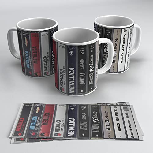 newseny Heavy Metal Music Gruppe Tasse Kassetten - Geschenk für Fans von Metallica (Kassetten Gruppe Musik Rock) von newseny