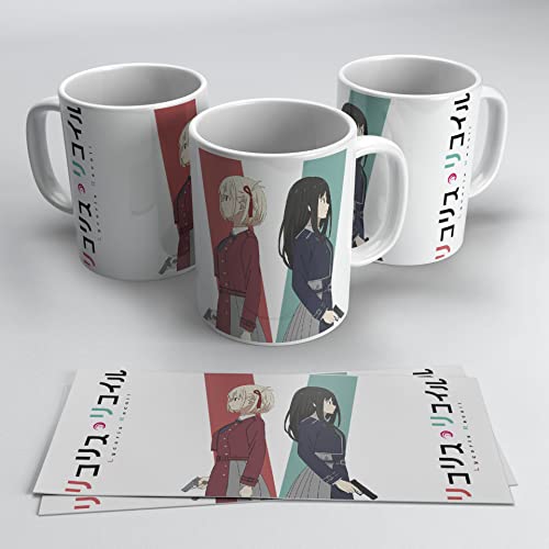 newseny Lycoris Recoil Tasse, ideales Geschenk für Anime-Fans, Manga Lycoris Recoil, Chisato Nishikigi, Keramik, 350 ml von newseny