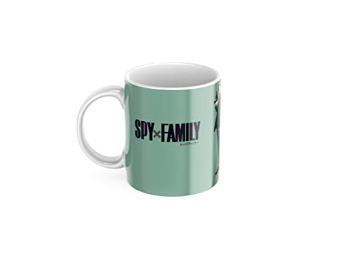 newseny Spy x Family Anime Tasse | Anya Spy x Family Becher (Keramiktasse 320 ml) (Grün) von newseny