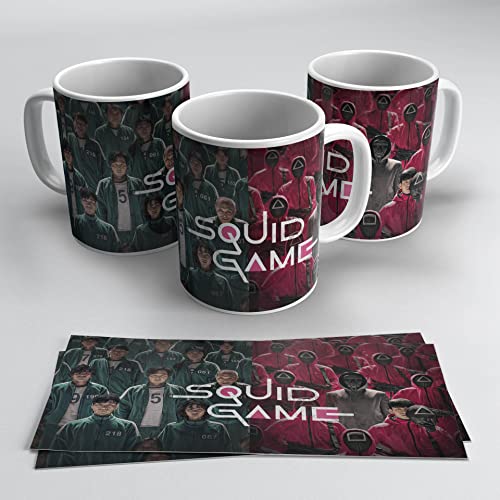 newseny Squid Games Tasse mit seinen Protagonisten - (Merch Das Tintenfischspiel - Serie) (SquidGames Alle) von newseny