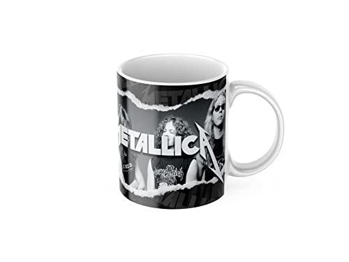 newseny Tasse für Rocker und Fans von Rockband Metallica | Keramik 350 ml (Geschenk Heavy Metal) (Metallica Rock 01) von newseny