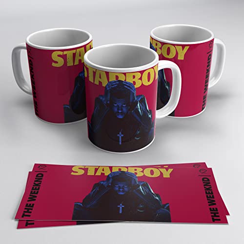 newseny The Weeknd - Starboy Tasse für Fans von Sänger Abel Makkonen Merch The Weeknd - Keramik 350ml von newseny