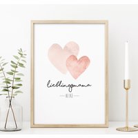 Lieblingsmama Herz Mit Name, Geschenk Zum Muttertag von ngmSTYLE