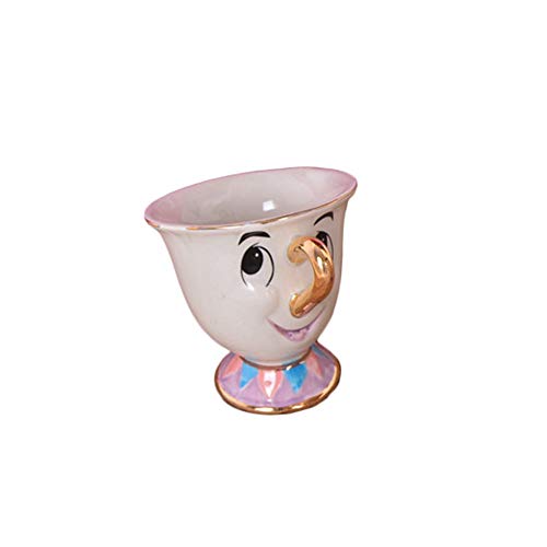 Die Schöne Und Das Biest Mrs Potts Ceramics Vergoldete Teekanne Teetasse Ein Set ? Set Süße Weihnachtsgeschenke Eine einzige Tasse von nianrui