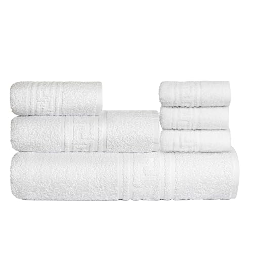 nice homeit Handtuch-Set, 6-teilig, 100% Baumwolle, weich und sehr saugfähig, Handtuch-Set für Badezimmer, Gesicht und Bidet in verschiedenen Größen, hergestellt in Italien, Weiß nice homeit Handtuch-Set, 6-teilig, 100% Baumwolle, weich und sehr saugfähig, Handtuch-Set für Badezimmer, Gesicht und Bidet in verschiedenen Größen, hergestellt in Italien, Weiß von nice homeit