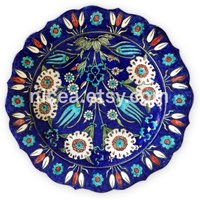 Iznik Keramik Schale Mit Margeriten Und Tulpen-Handmade-Home Decor - Fine Art von nicea