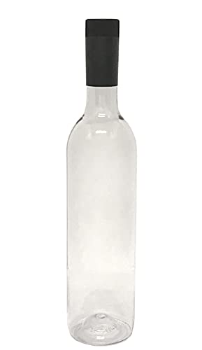 nicebottles Weinflasche aus Kunststoff und Schraubverschluss, transparent, 750 ml von nicebottles