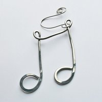 Aluminiumträger Achtelnoten-Musikverzierung - Musiknoten Musiker Geschenk Musiklehrer Hängende Dekoration, Weihnachtsverzierung von nicholasandfelice