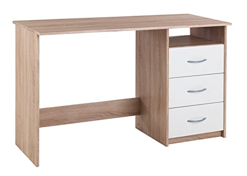 Nicht Zutreffend Schreibtisch Computertisch Arbeitstisch | Weiß | Eiche Sonoma | 120x50 cm von Nicht Zutreffend