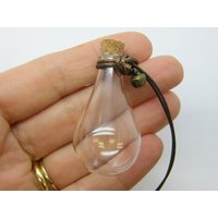 1 Ovale Glasflasche Mit Abnehmbarem Kork Braun Schnur Gb07 1 Ovale Glasflasche Mit Abnehmbarem Kork Braun Schnur Gb07 von nicoledebruin