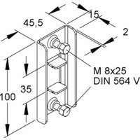 Niedax Trägerzwischenklemme TZK 86-96 S(VE2) von niedax