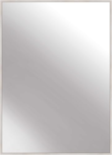 nielsen HOME Wandspiegel, 50 x 70 cm, Aluminium, Eiche Weiß, Spiegel für alle Wohnbereiche, Hoch- & Querformat, anpassbare Aufhänger, Alpha nielsen HOME Wandspiegel, 50 x 70 cm, Aluminium, Eiche Weiß, Spiegel für alle Wohnbereiche, Hoch- & Querformat, anpassbare Aufhänger, Alpha von nielsen HOME