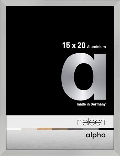 nielsen Aluminium Bilderrahmen Alpha, 15x20 cm, Silber Matt von nielsen