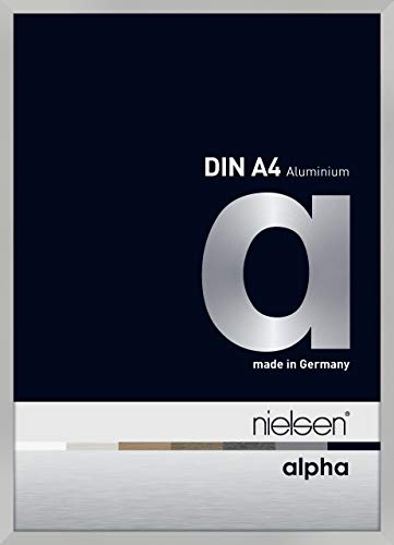 nielsen Aluminium Bilderrahmen Alpha, 21x29,7 cm (A4), Silber Matt von nielsen