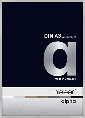 nielsen Aluminium Bilderrahmen Alpha, 29,7x42 cm (A3), Silber Matt von nielsen