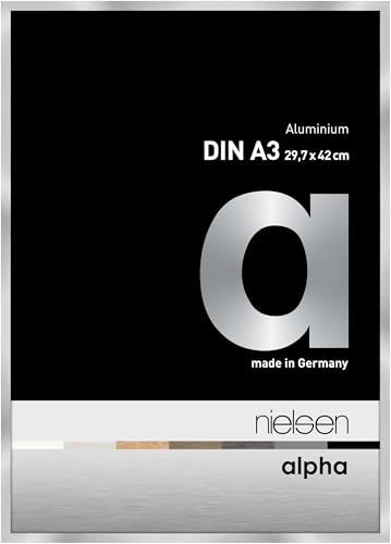 nielsen Aluminium Bilderrahmen Alpha, 29,7x42 cm (A3), Silber von nielsen