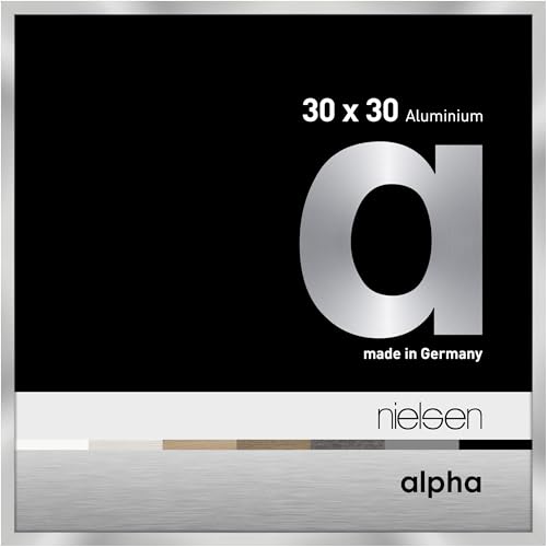 nielsen Aluminium Bilderrahmen Alpha, 30x30 cm, Silber von nielsen