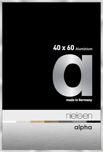 nielsen Aluminium Bilderrahmen Alpha, 40x60 cm, Silber von nielsen