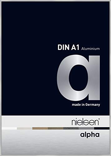 nielsen Aluminium Bilderrahmen Alpha, 59,4x84,1 cm (A1), Silber Matt von nielsen