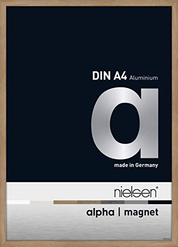 nielsen Aluminium Bilderrahmen Alpha Magnet Acryl, 21x29,7 cm (A4), Eiche von nielsen