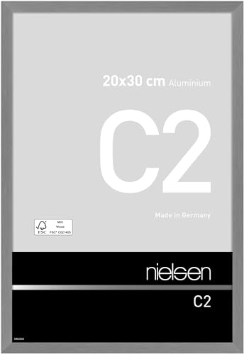 nielsen Aluminium Bilderrahmen C2, 20x30 cm, Struktur Grau Matt von nielsen