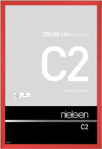 nielsen Aluminium Bilderrahmen C2, 20x30 cm, Tornado Rot von nielsen