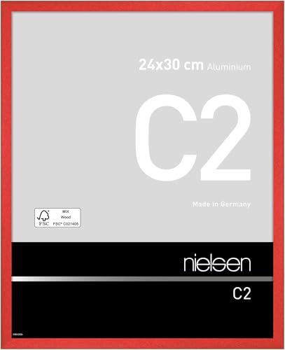 nielsen Aluminium Bilderrahmen C2, 24x30 cm, Tornado Rot von nielsen