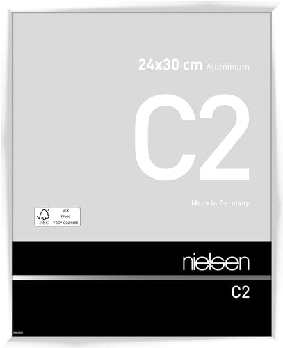 nielsen Aluminium Bilderrahmen C2, 24x30 cm, Weiß Glanz von nielsen