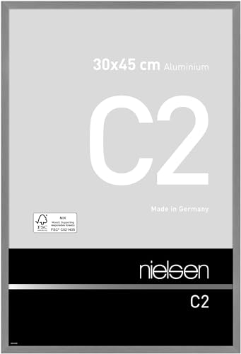 nielsen Aluminium Bilderrahmen C2, 30x45 cm, Struktur Grau Matt von nielsen
