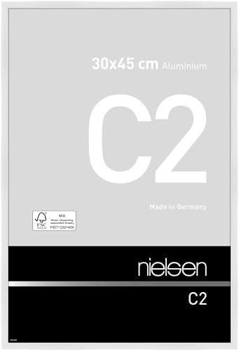 nielsen Aluminium Bilderrahmen C2, 30x45 cm, Weiß Glanz von nielsen