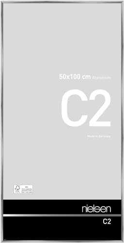 nielsen Aluminium Bilderrahmen C2, 50x100 cm, Silber von nielsen