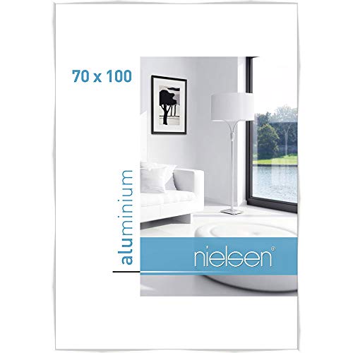 nielsen Aluminium Bilderrahmen C2, 70x100 cm, Weiß Glanz von nielsen