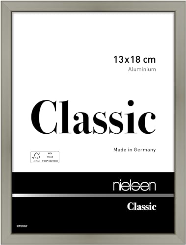 nielsen Aluminium Bilderrahmen Classic, 13x18 cm, Champagner von nielsen