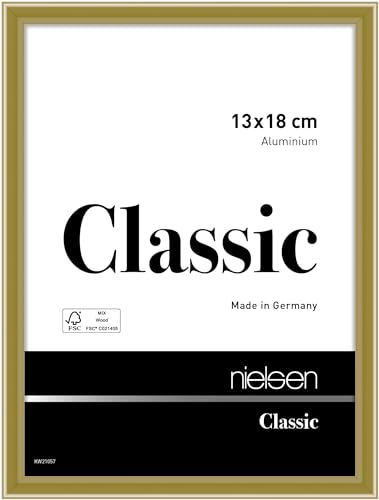 nielsen Aluminium Bilderrahmen Classic, 13x18 cm, Gold von nielsen