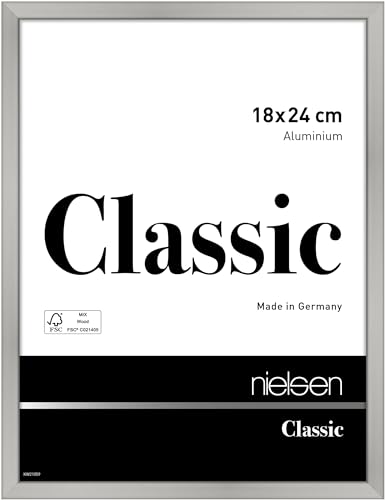 nielsen Aluminium Bilderrahmen Classic, 18x24 cm, Silber Matt von nielsen