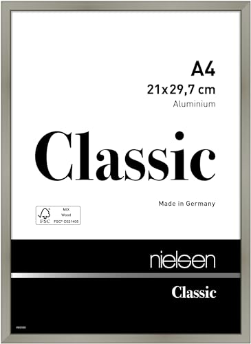 nielsen Aluminium Bilderrahmen Classic, 21x29,7 cm (A4), Champagner von nielsen