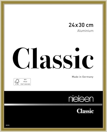 nielsen Aluminium Bilderrahmen Classic, 24x30 cm, Gold von nielsen