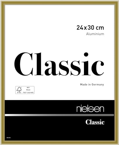 nielsen Aluminium Bilderrahmen Classic, 24x30 cm, Gold von nielsen
