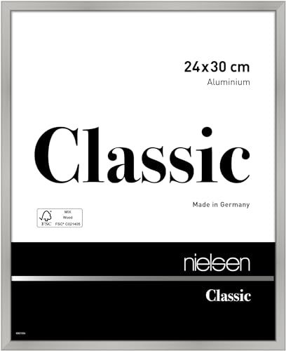 nielsen Aluminium Bilderrahmen Classic, 24x30 cm, Silber Matt von nielsen