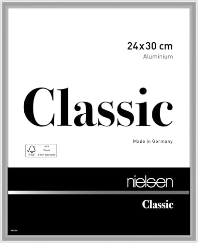 nielsen Aluminium Bilderrahmen Classic, 24x30 cm, Silber von nielsen