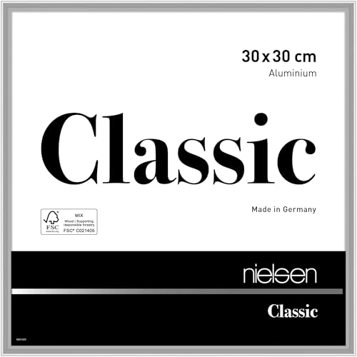 nielsen Aluminium Bilderrahmen Classic, 30x30 cm, Silber von nielsen