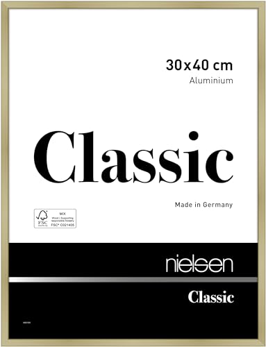 nielsen Aluminium Bilderrahmen Classic, 30x40 cm, Gold Matt von nielsen