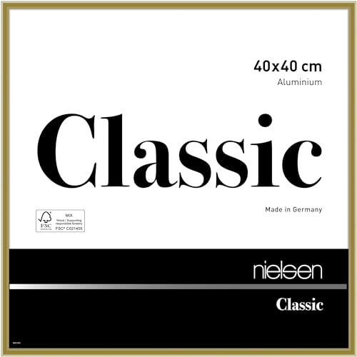 nielsen Aluminium Bilderrahmen Classic, 40x40 cm, Gold von nielsen