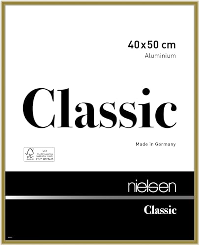 nielsen Aluminium Bilderrahmen Classic, 40x50 cm, Gold von nielsen