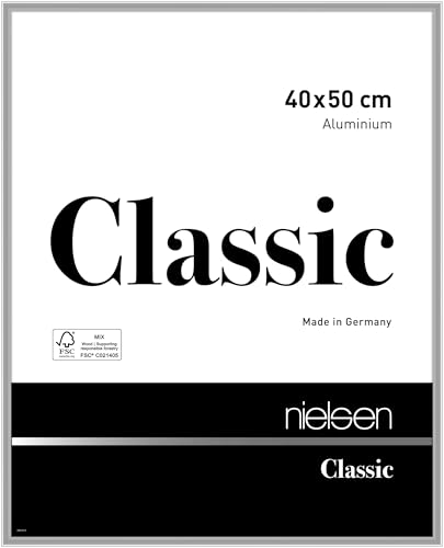 nielsen Aluminium Bilderrahmen Classic, 40x50 cm, Silber von nielsen