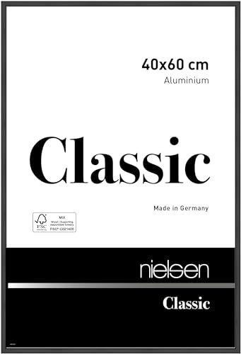 nielsen Aluminium Bilderrahmen Classic, 40x60 cm, Schwarz Matt von nielsen