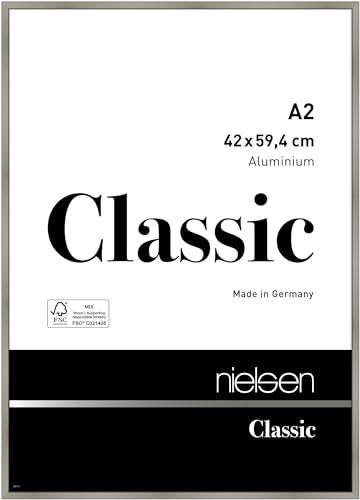 nielsen Aluminium Bilderrahmen Classic, 42x59,4 cm (A2), Champagner von nielsen