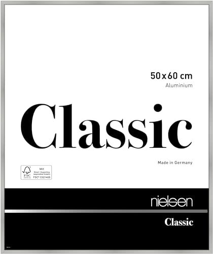 nielsen Aluminium Bilderrahmen Classic, 50x60 cm, Silber Matt von nielsen