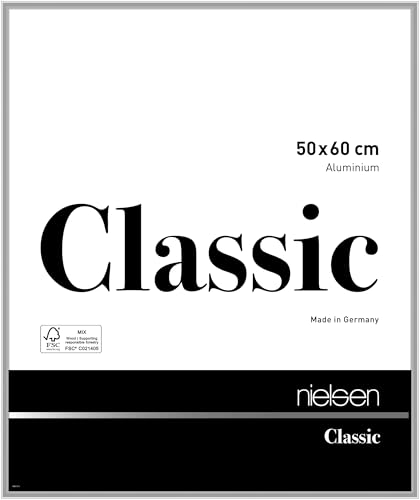 nielsen Aluminium Bilderrahmen Classic, 50x60 cm, Silber von nielsen